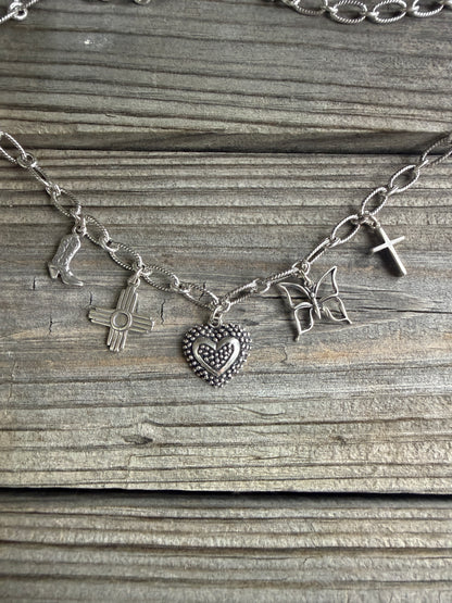 Sterling Charm Necklace