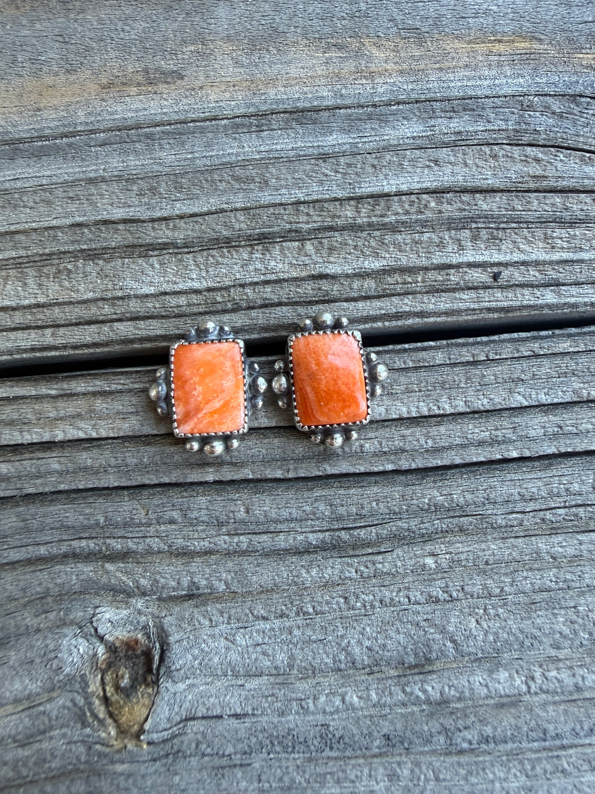 Orange Spiny Studs