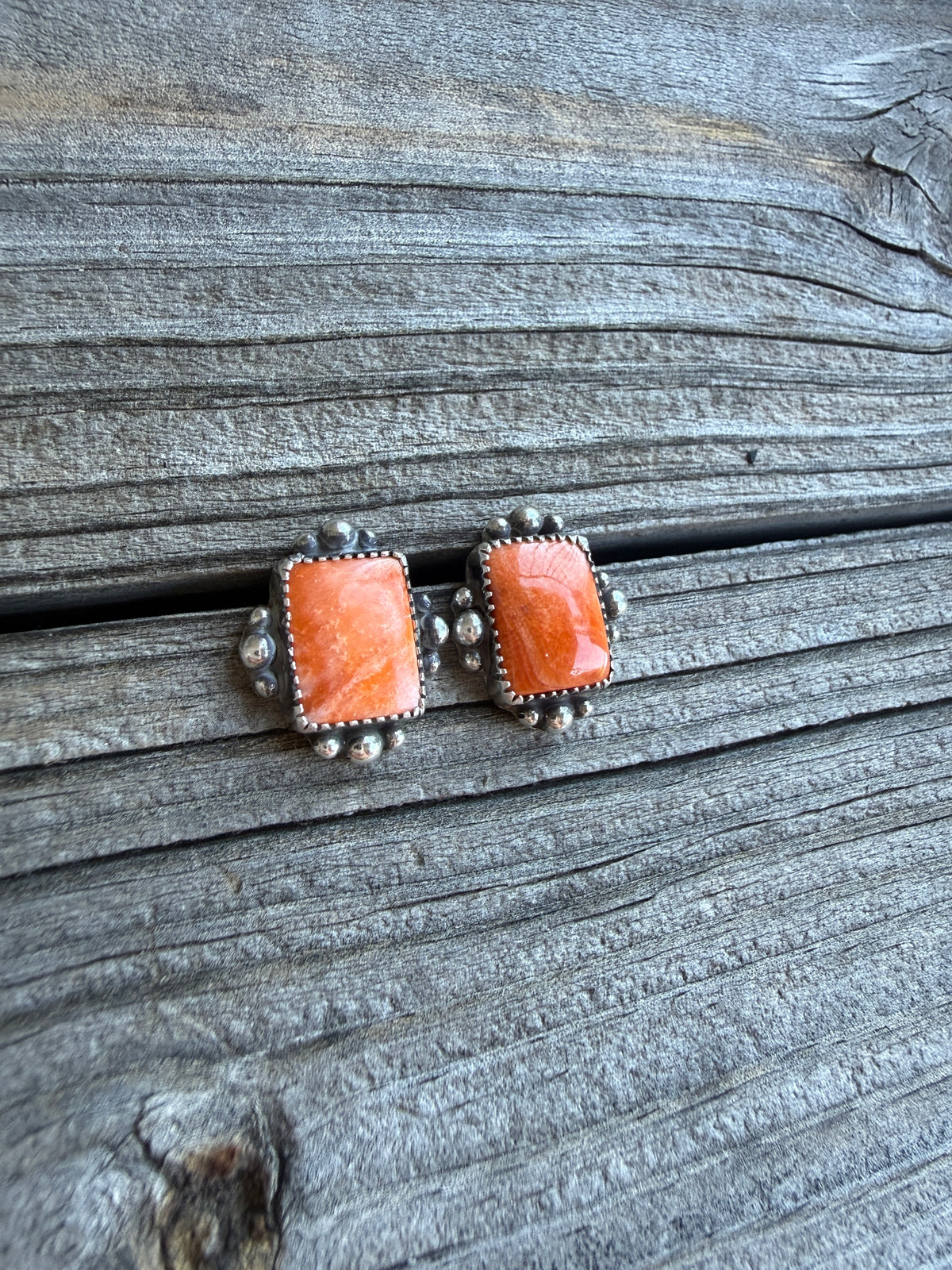 Orange Spiny Studs