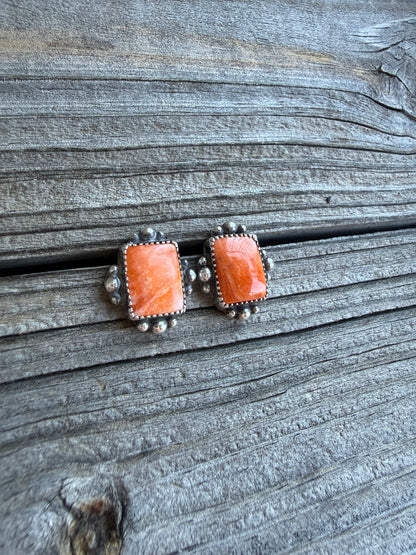 Orange Spiny Studs