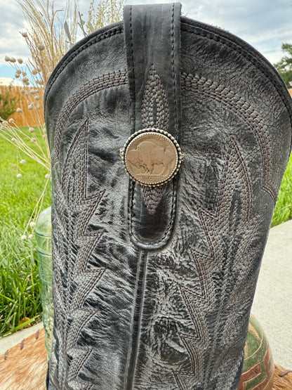 Boot Charms - Buffalo Nickel 1"