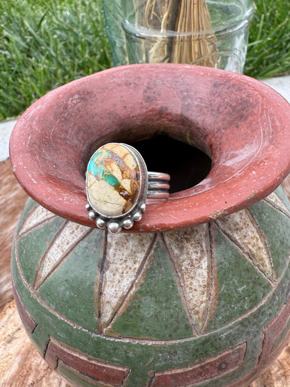 Boulder Turquoise Ring (Size: 10)