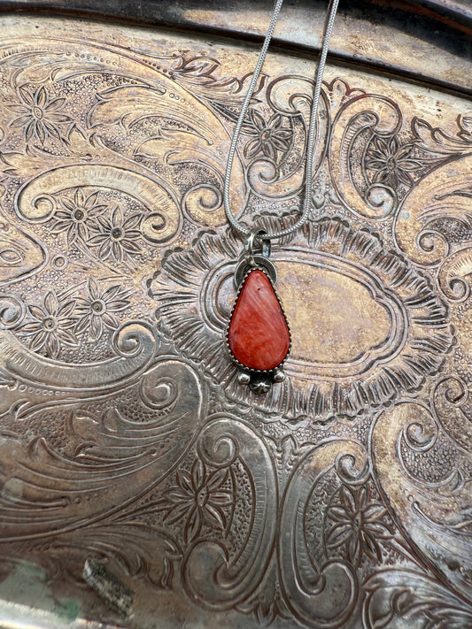 Red Spiny Necklace