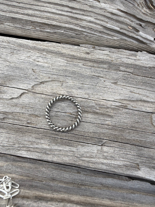 Rope Stacker Ring Size: 9