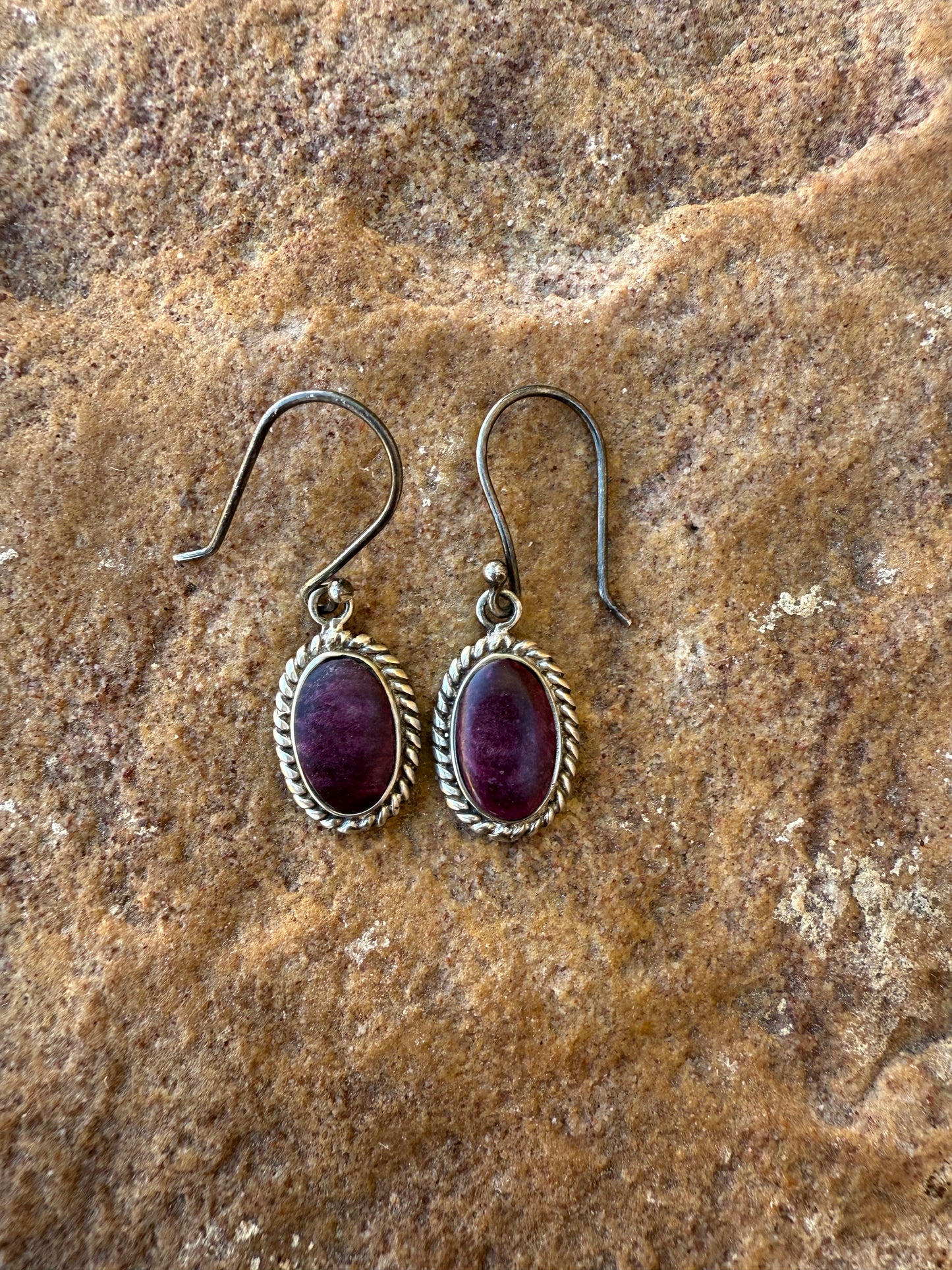 Vintage Purple Spiny Dangles