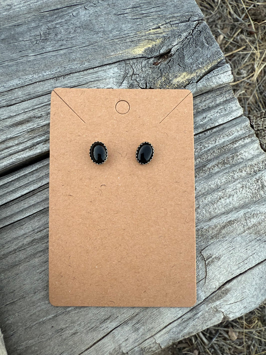 Black Onyx Studs