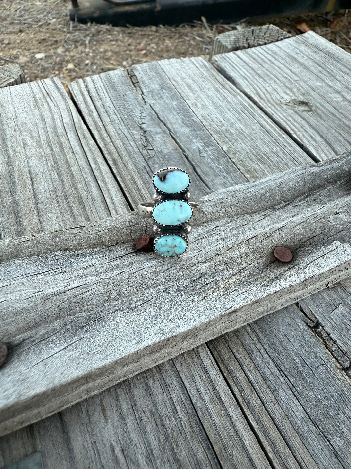 Dry Creek Turquoise Ring Size: 8